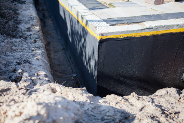 Residential Basement Waterproofing installation at a Fredonia, KS home by SJ Waterproofing Pros